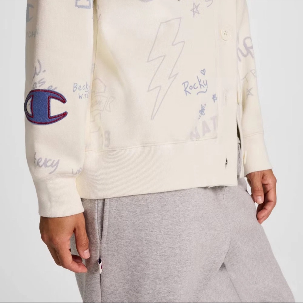 NWT Champion Women's Graphic Varsity Jacket limited edition. Size S. Last one! - Picture 5 of 8